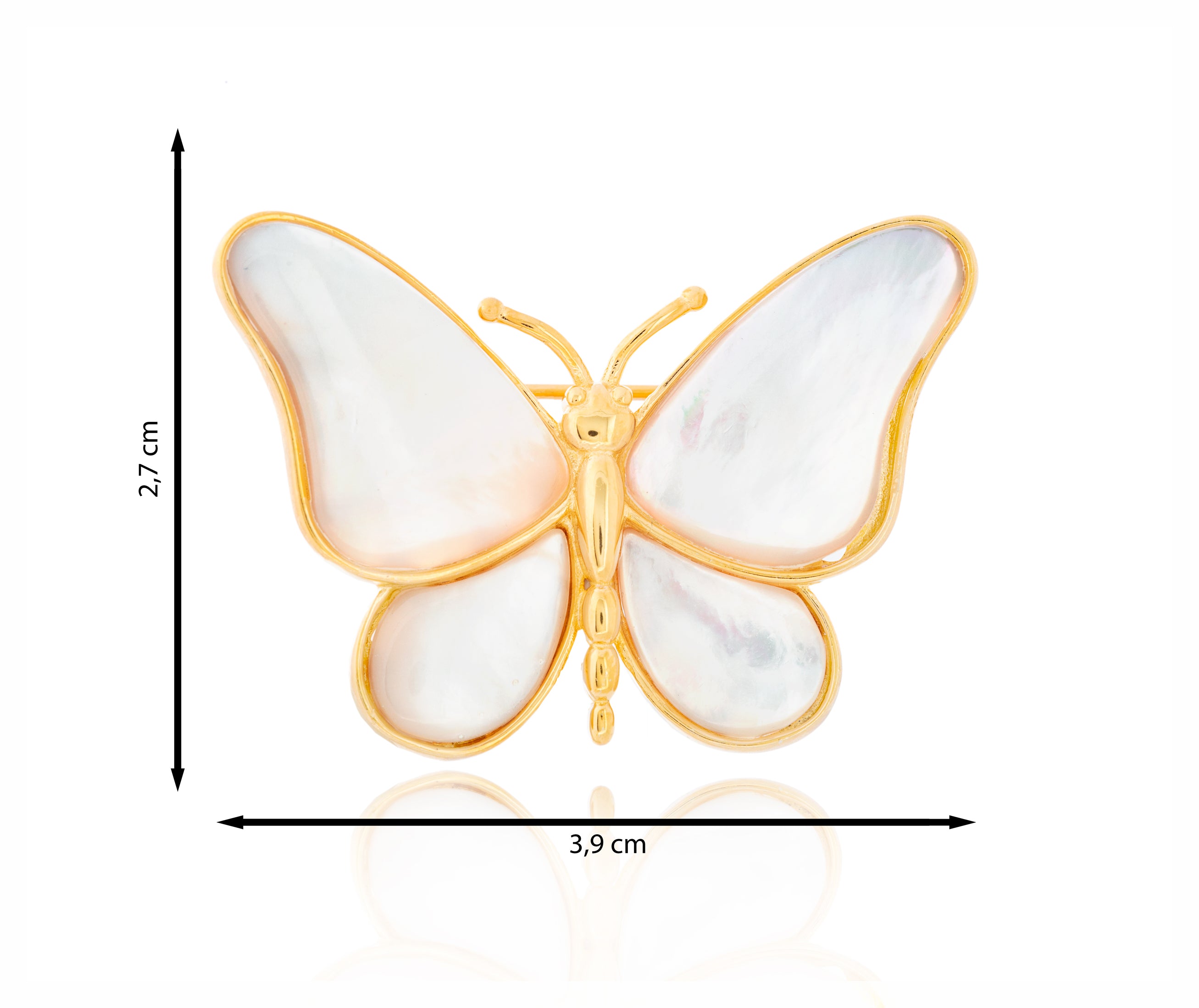 Nacre Butterfly Gold